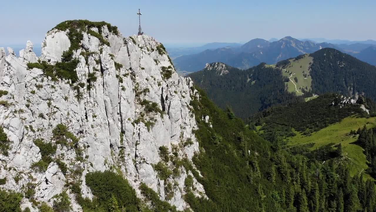 Aerial Footage of Rocky Mountain Peak