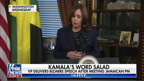 ‘The Five’ loses it over Kamala Harris blurting out another ‘word salad’