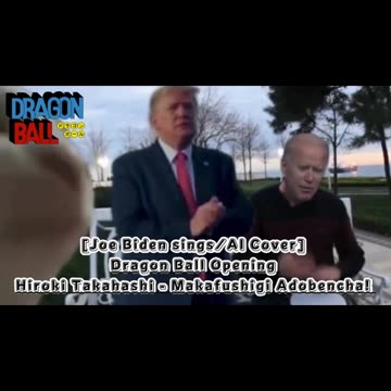 [Joe Biden sings/AI Cover] Dragon Ball Opening Hiroki Takahashi - Makafushigi Adobencha!