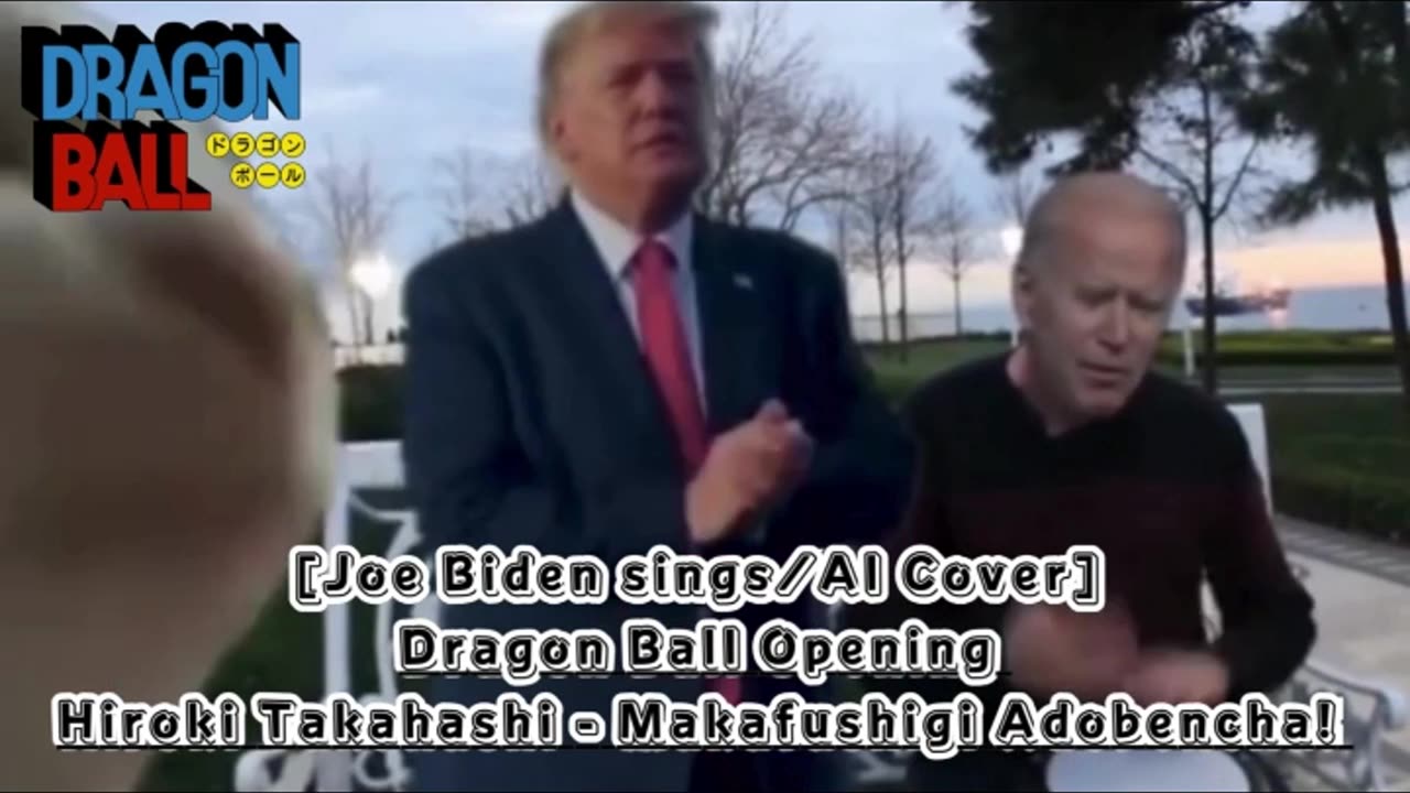 [Joe Biden sings/AI Cover] Dragon Ball Opening Hiroki Takahashi - Makafushigi Adobencha!