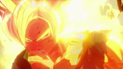 DBZ KAKAROT: Goku goes Super Saiyan for the first time SFX