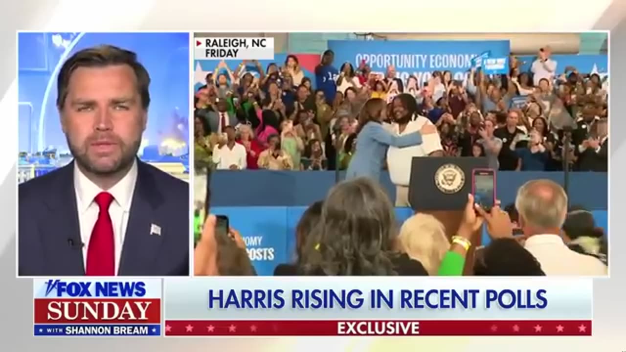 "The Media Uses Fake Polls": J.D. Vance Challenges Fox News Host Over Harris's Momentum