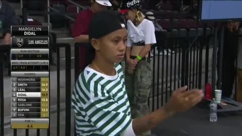 Margielyn Didal from PH 🇵🇭 Best Trick 🔥 Street League World Tour Los Angeles.