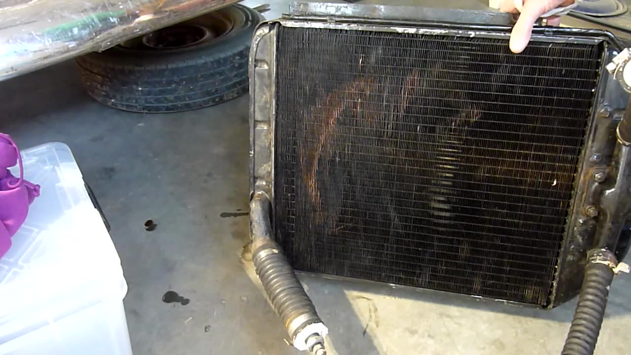 Clean and flush a classic radiator Episode 99a