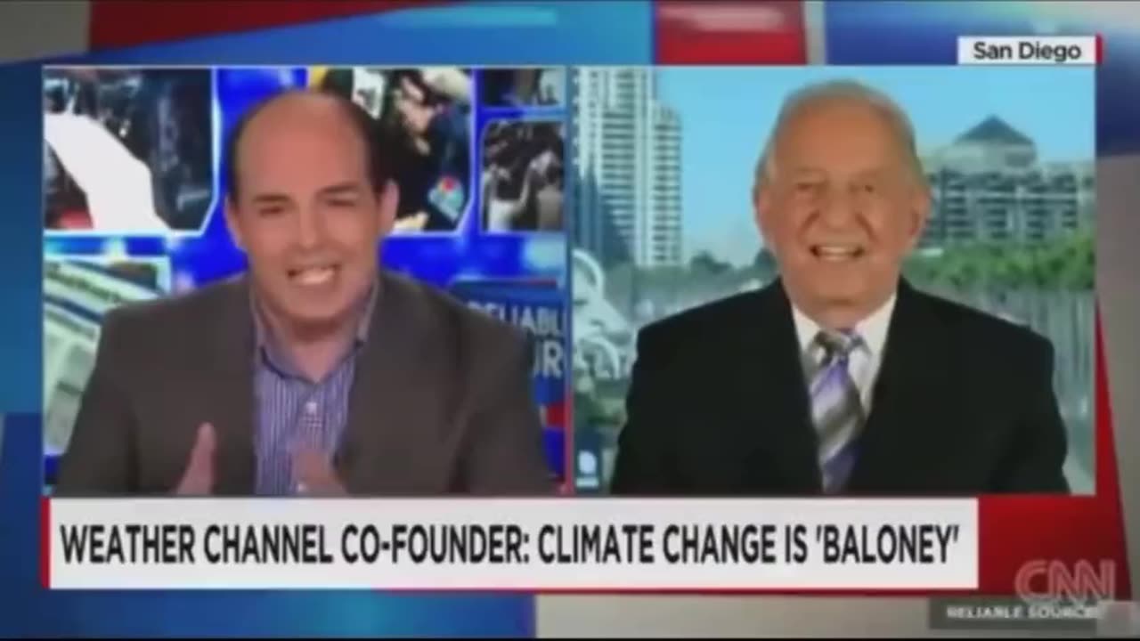 That time CNN interviewed The Weather Channel co-founder and he says: "Climate Change is Baloney" 😂