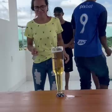 Inverted Beer botle challenge