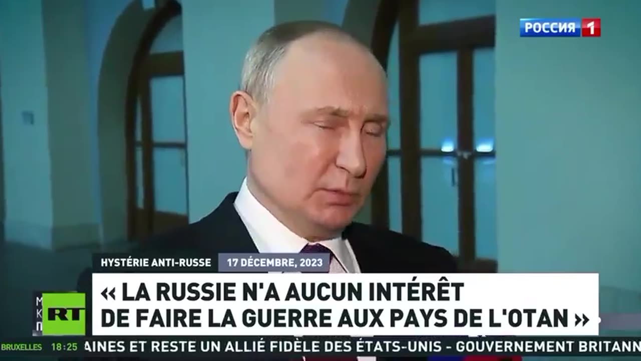 ▶ EXTRAITS-RQ (11 fév 24) : Poutine - La Russie n'a aucun intérêt de faire la guerre...