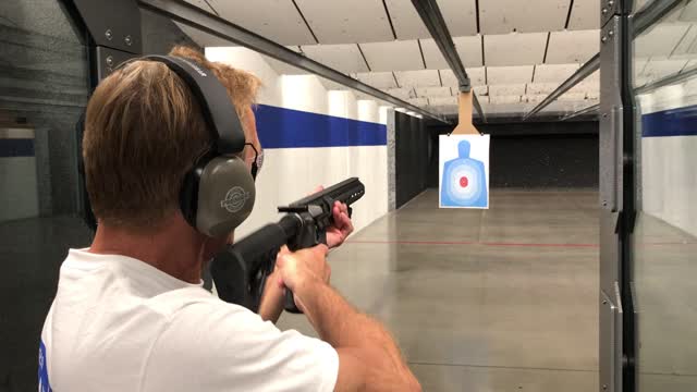 Mark Welch Shooting at the Range