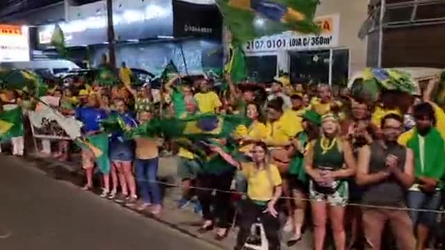 Brazilians celebrating. The Military report that the elections were FRAUDULENT!