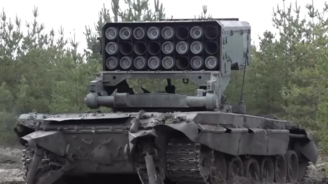 TOS-1A Solntsepyok heavy flamethrower systems of Central Military District