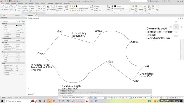 Joining Sloppy 2D AutoCAD Lines