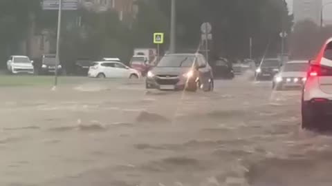 Massive Flooding in Moscow