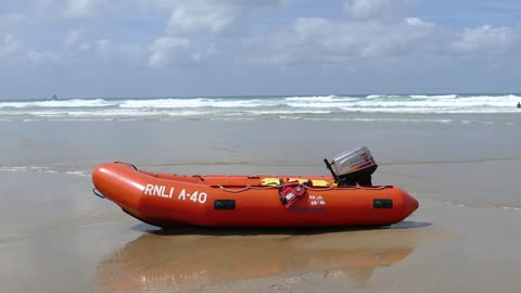 boat on rest side on beach