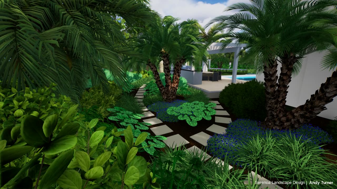 3D Landscape Design Concept in Ponte Vedra Beach