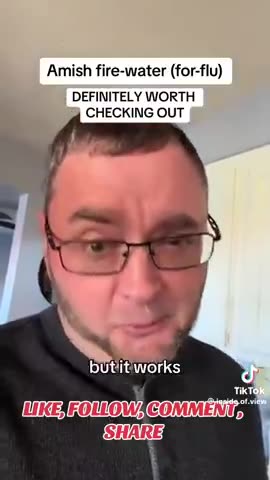 Amish cure for the flu - to think we could have had this instead of the Covid vax