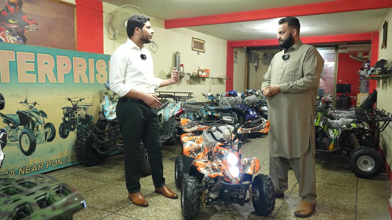 Subhan Enterprises|First interview with @olxpk |70Cc detailed review|4 Wheel Bikes|Atv Quad Bikes