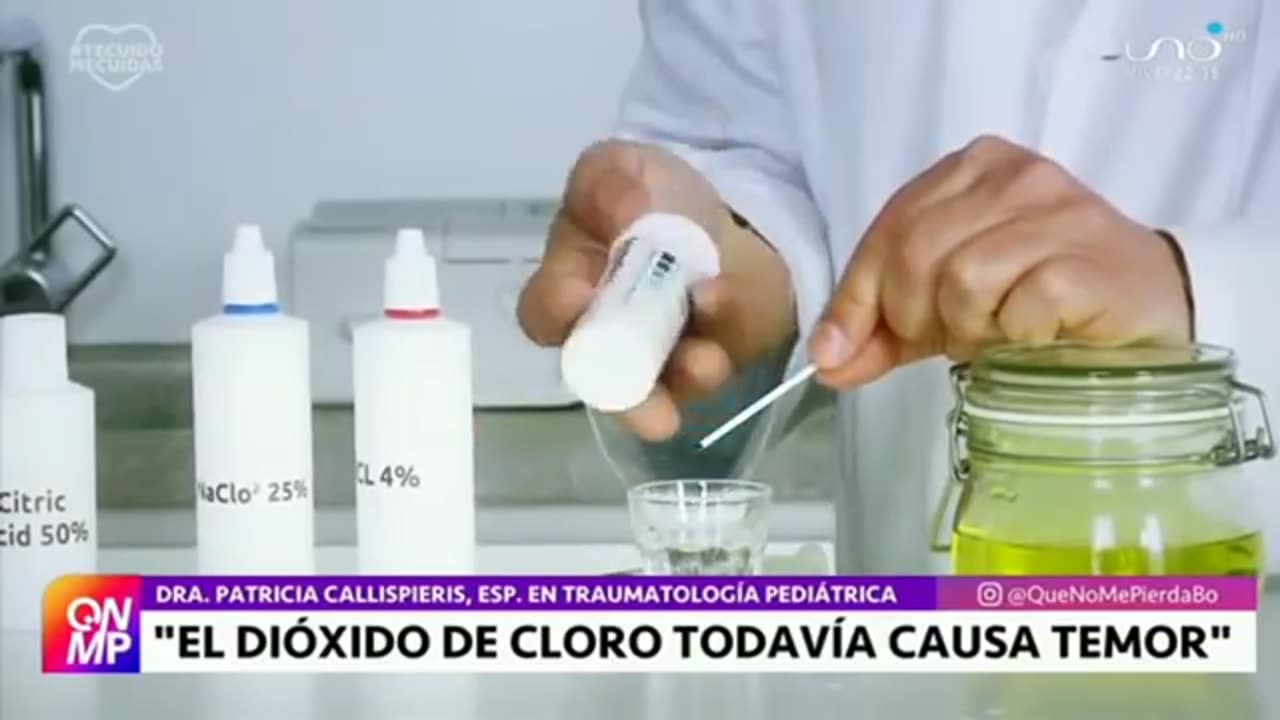 Uso de dióxido de cloro para combatir el Covid19