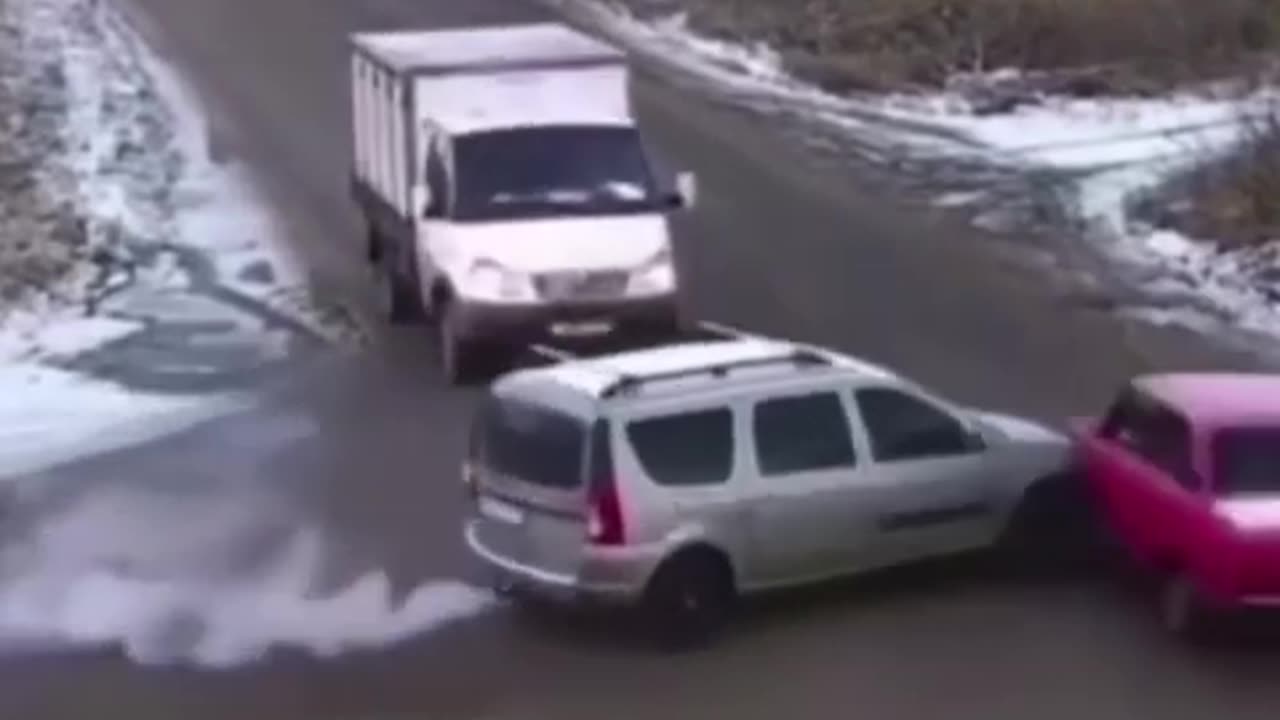 Funny car accident