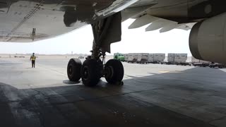 Underneath of Airbus 330-300