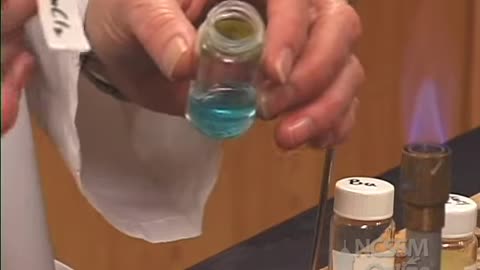 Flame Tests of Metal Ions, With Labels