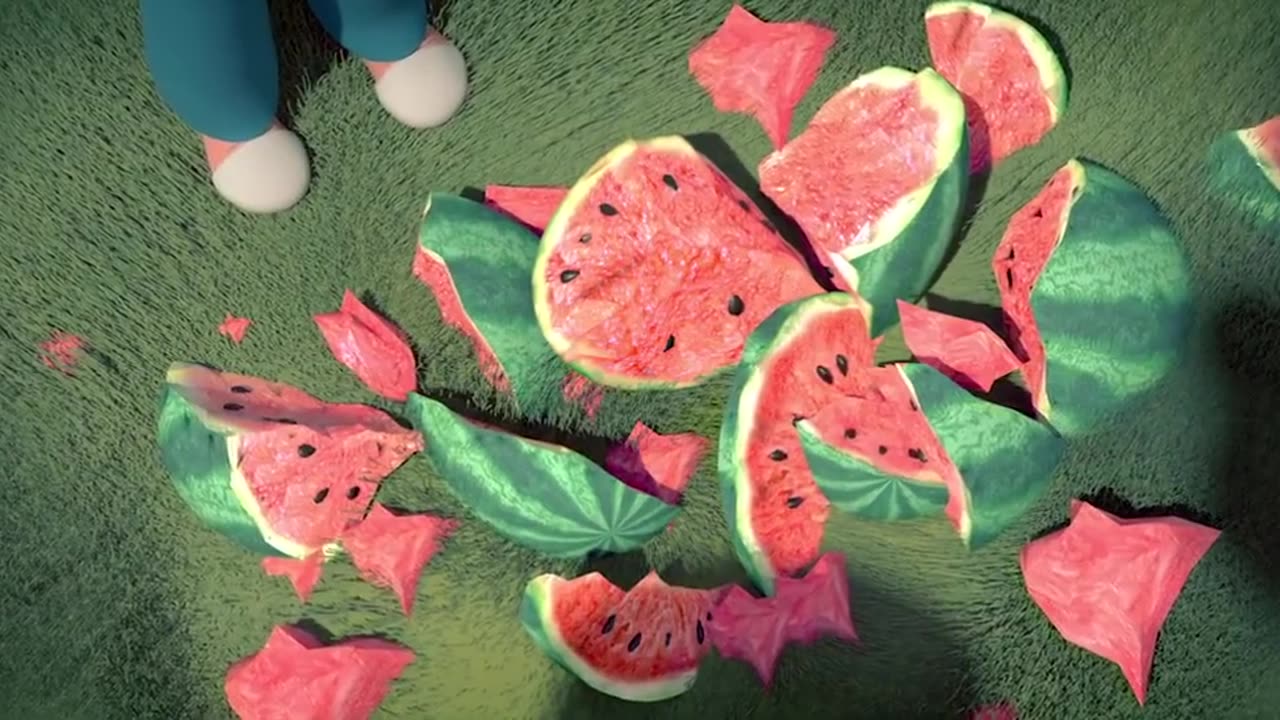 "Juicy Adventures: An Animated Watermelon Story for Kids' Entertainment in Hindi"