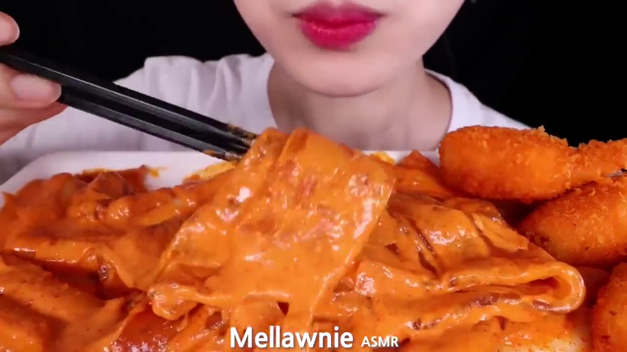 MUKBANG ASMR CREAMY KOREAN FOODS