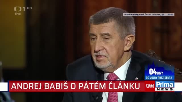 Andrej Babiš se ostře vymezil proti myšlence zatažení ČR do války, odmítl otevřený válečný konflikt