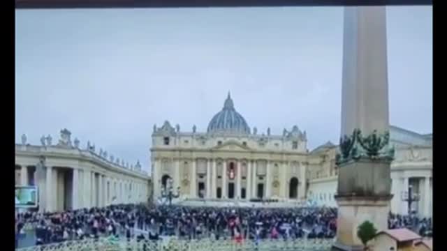 The pope’s death was announced??