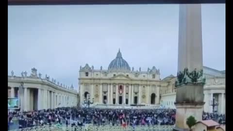 The pope’s death was announced??