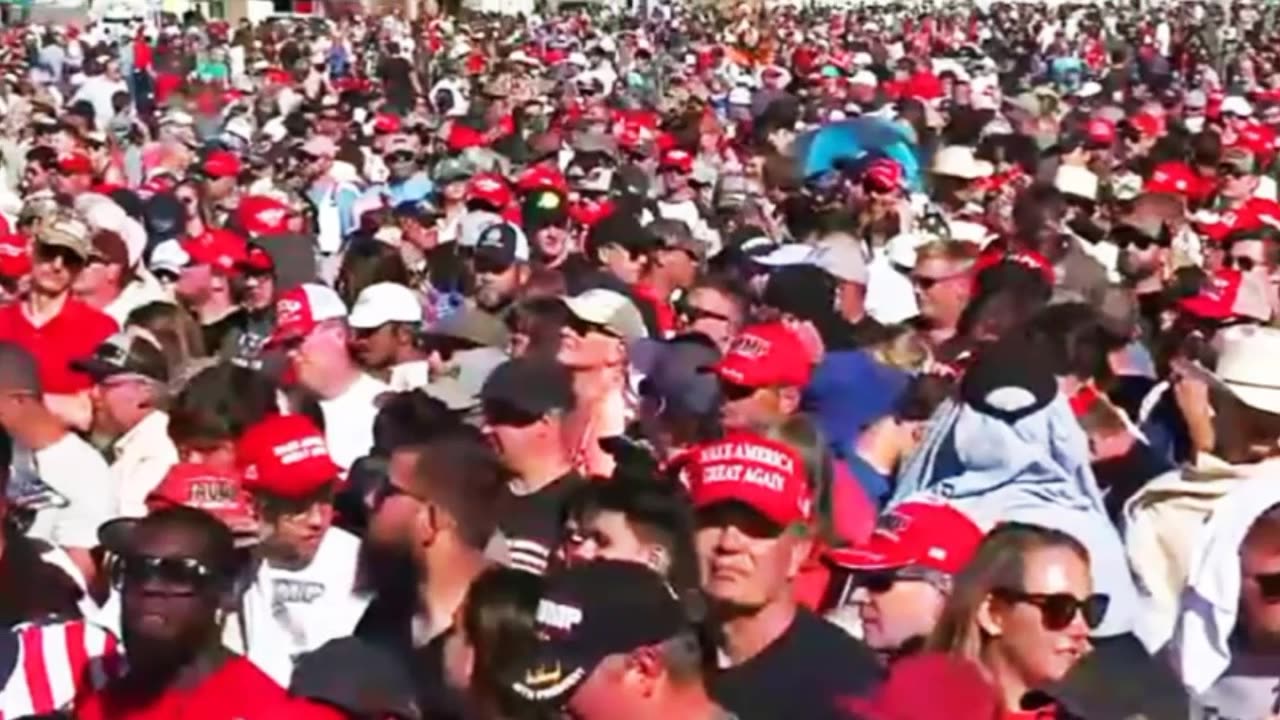 Trump rally at Waco, texas, featuring the J6 Choir opening.