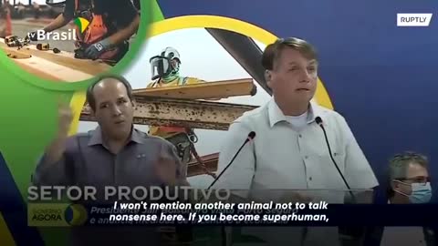 Bolsonaro drops several truth bombs about the Covid vaccine. 🙏🏻