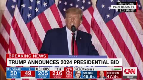 Watch Donald Trump announce his 2024 candidacy