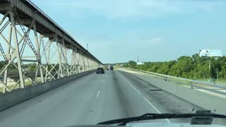 HUEY P LONG BRIDGE OVER THE MISSISSIPPI RIVER