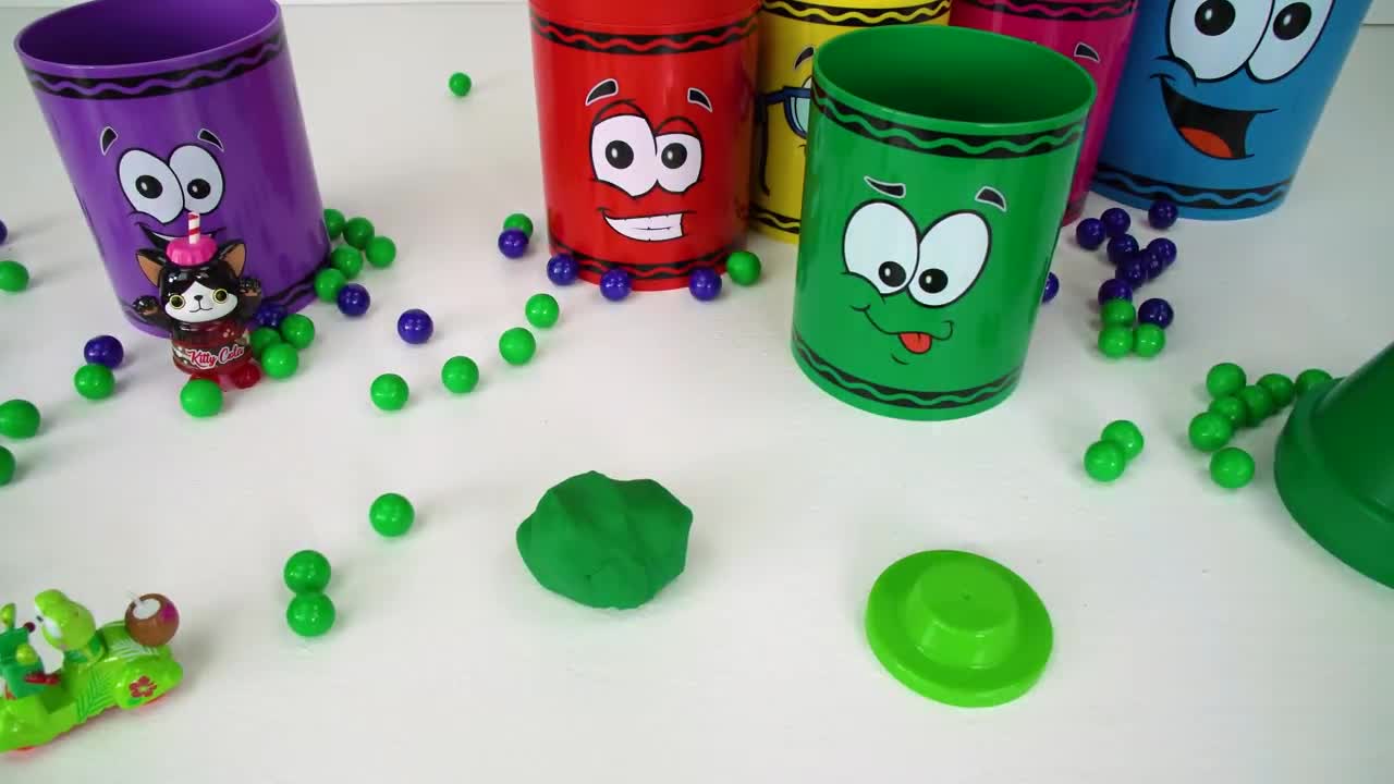 Best Toy Learning Video for Toddlers and Kids Learn Colors with Surprise Crayons!