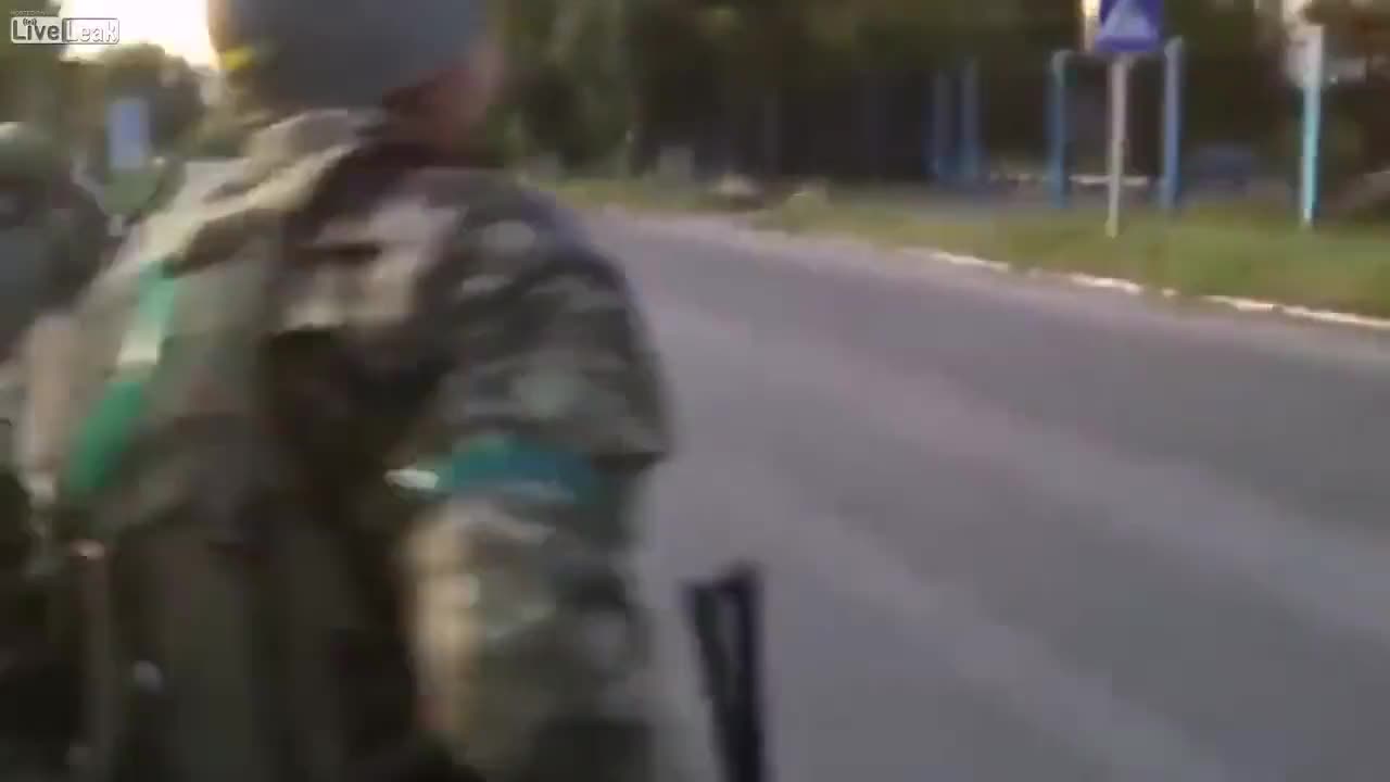 Back in 2014 Ukrainian soldiers were shooting into the homes of civilians in East Ukraine.