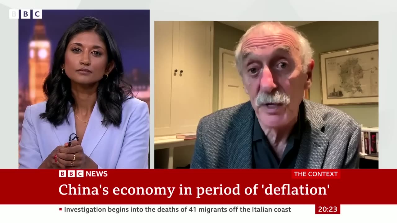 China economy in period of deflation BBC news