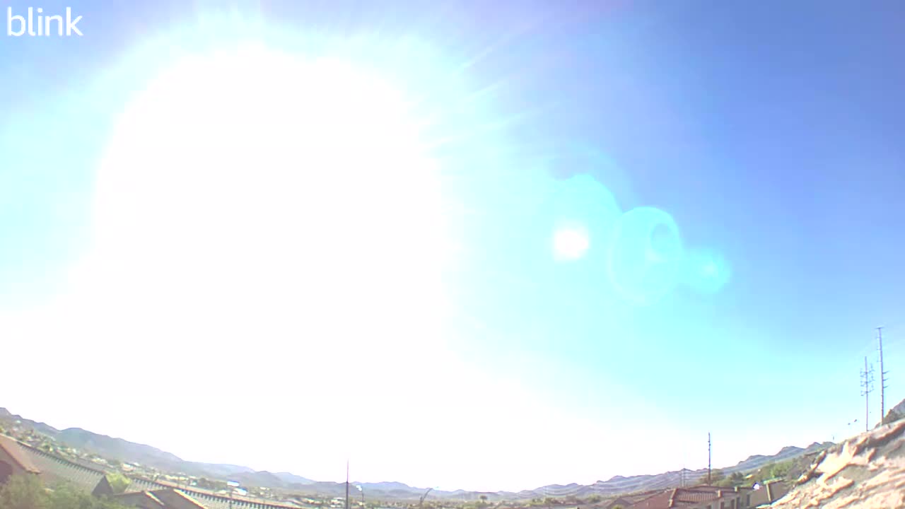 Alien Head Sun Flare over Vegas 8-5-23