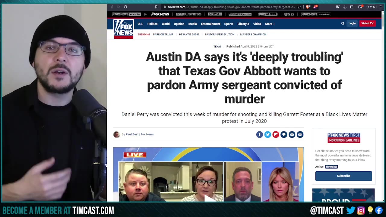 Leftist RIOTS FEARED As TX Gov Perry Plans PARDON Of Daniel Perry After Killing BLM Extremist