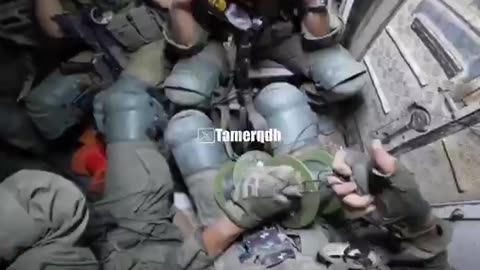 A clip posted by a combat engineering soldier during the fighting in the Gaza Strip.