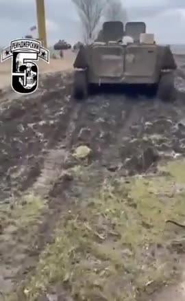 Russian mechanized assault group heading into battle