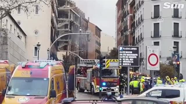 “Explosion ”in Building in Centre of Madrid Spain