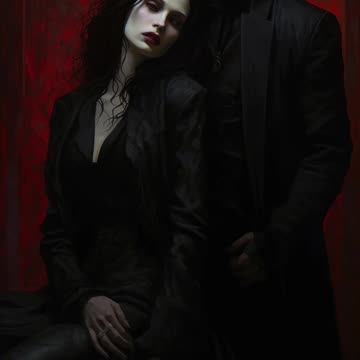 Gothic Vampires | Vampire Goths | Dark Gothic Art | Digital Art | AI Art #gothicvampires