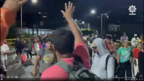 Massive caravan is trying to storm the border before Trump is in