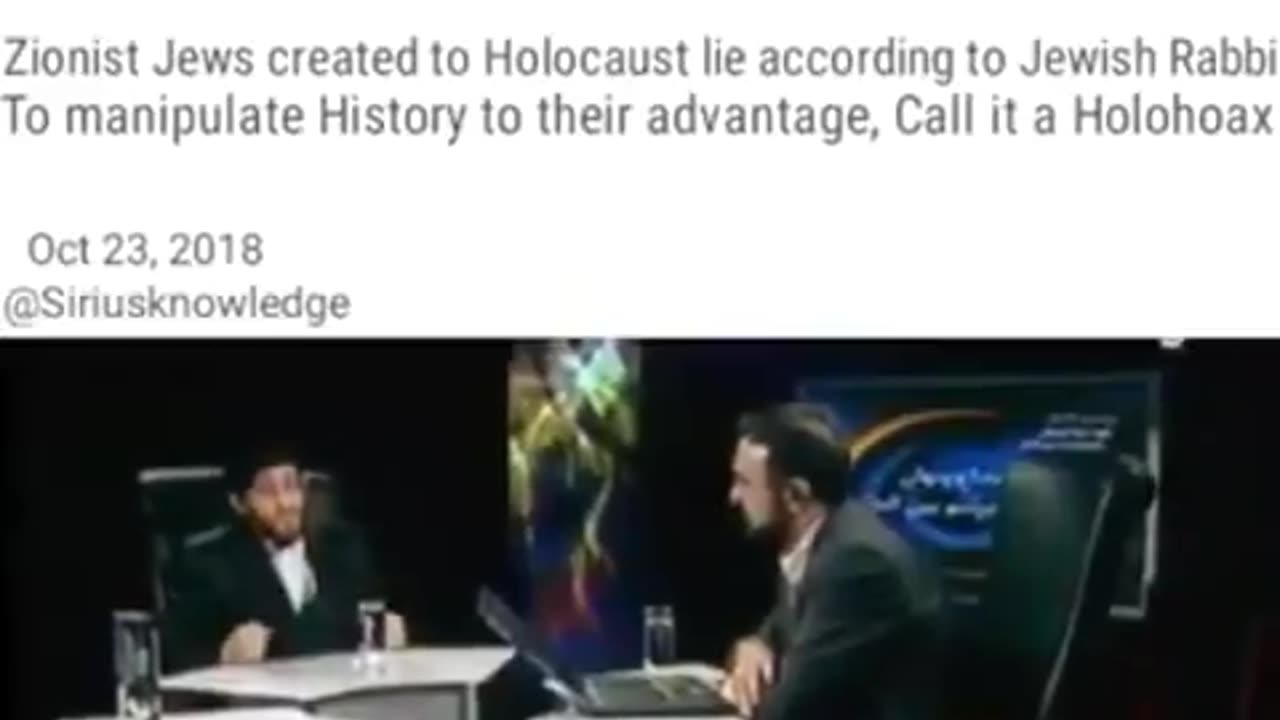 Another Rabbi denying the holocaust