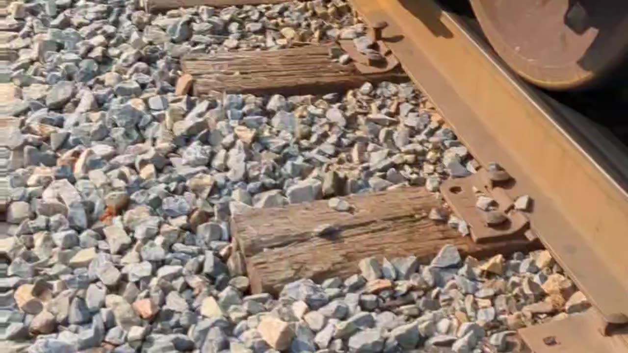 Up close with a moving train