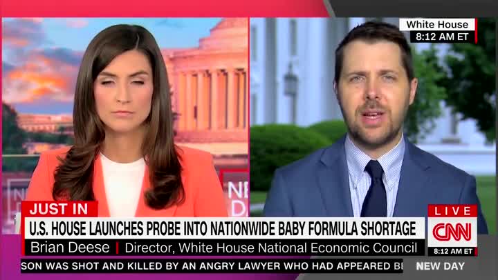 WH Advisor Brian Deese speaks about formula shortage on CNN