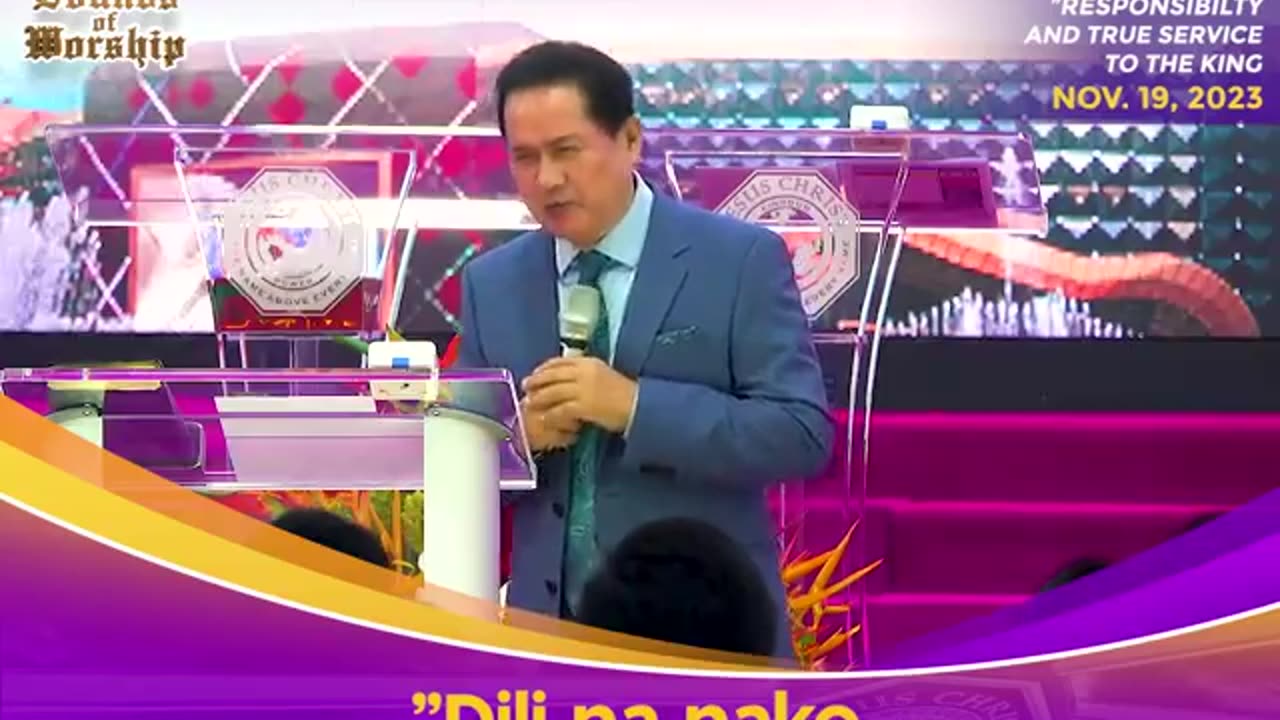 Be responsible for your actions by Pastor Apollo C. Quiboloy