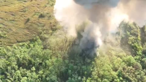 Massive Detonation of Russian Ammo Dump