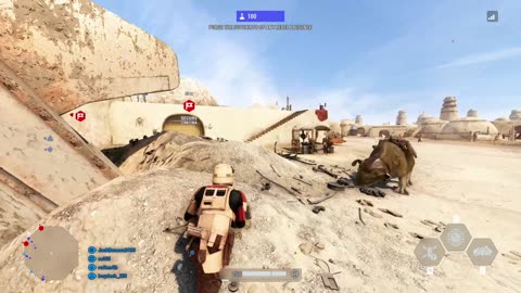 SWBF2: Galactic Assault: Mos Espla Tatooine Empire (Attacking) Gameplay