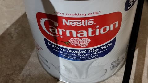 Drinking Nestle Carnation Instant Nonfat Dry Milk, Dbn, MI, 9/22/23